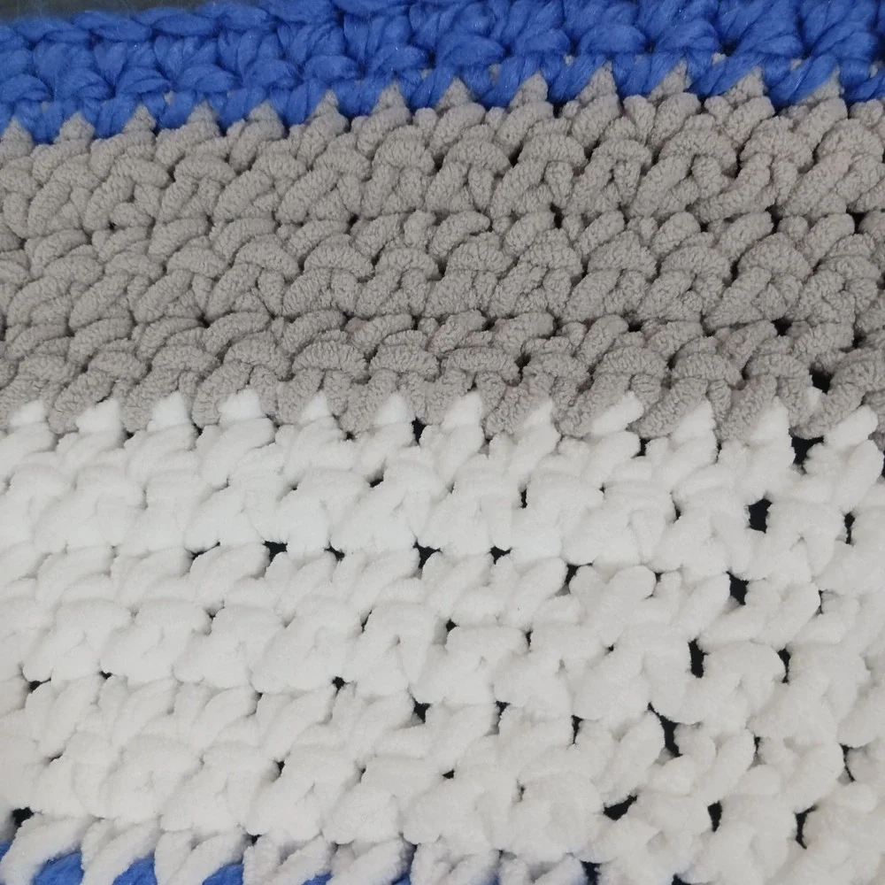 Handmade Crochet Baby Blanket 29x36